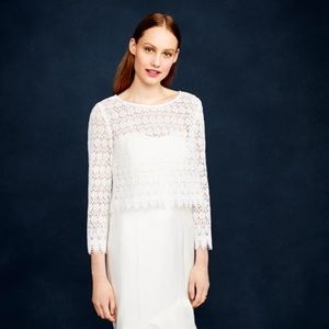 Jcrew Scalloped lace cover-up